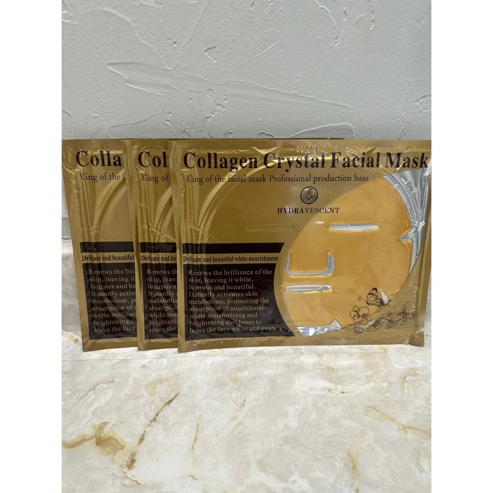 HYDRAVESCENT Collagen Crystal Mask AntiWrinkle OilControl Hydrates 3‎